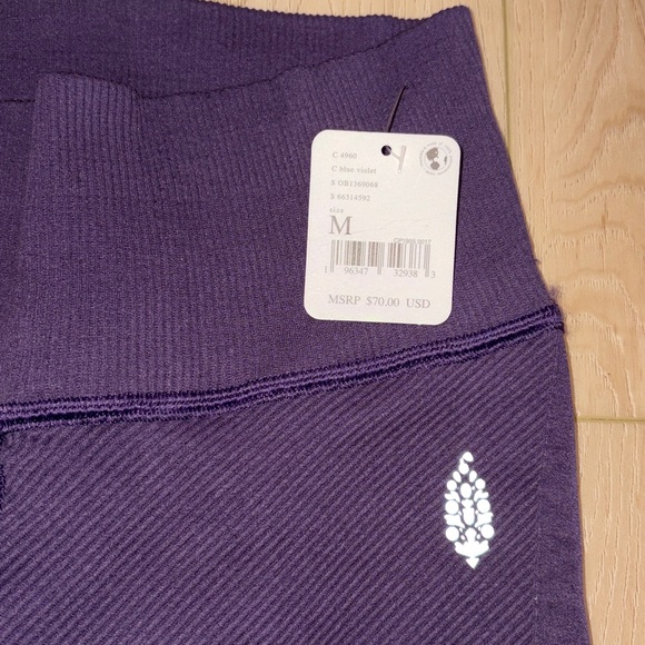 Free People Movement Free Throw Leggings, Blue Violet, sz M - Picture 7 of 11